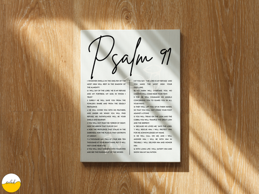 The Significance of Psalm 91 for Homes: Why Displaying it on Your Walls Matters