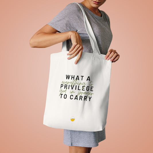 What a Privilege to Carry Everything to God in Prayer Tote Bag, What a Friend we have in Jesus Hymn Bag