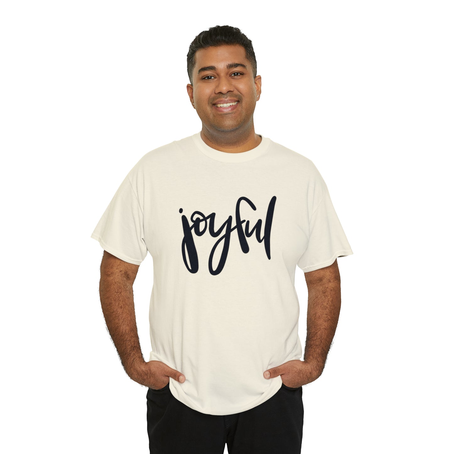 Joyful Unisex Heavy Cotton Tee, Christian Bible Verse T Shirt