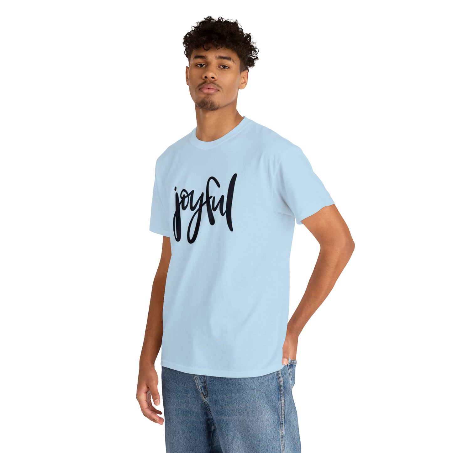 Joyful Unisex Heavy Cotton Tee, Christian Bible Verse T Shirt