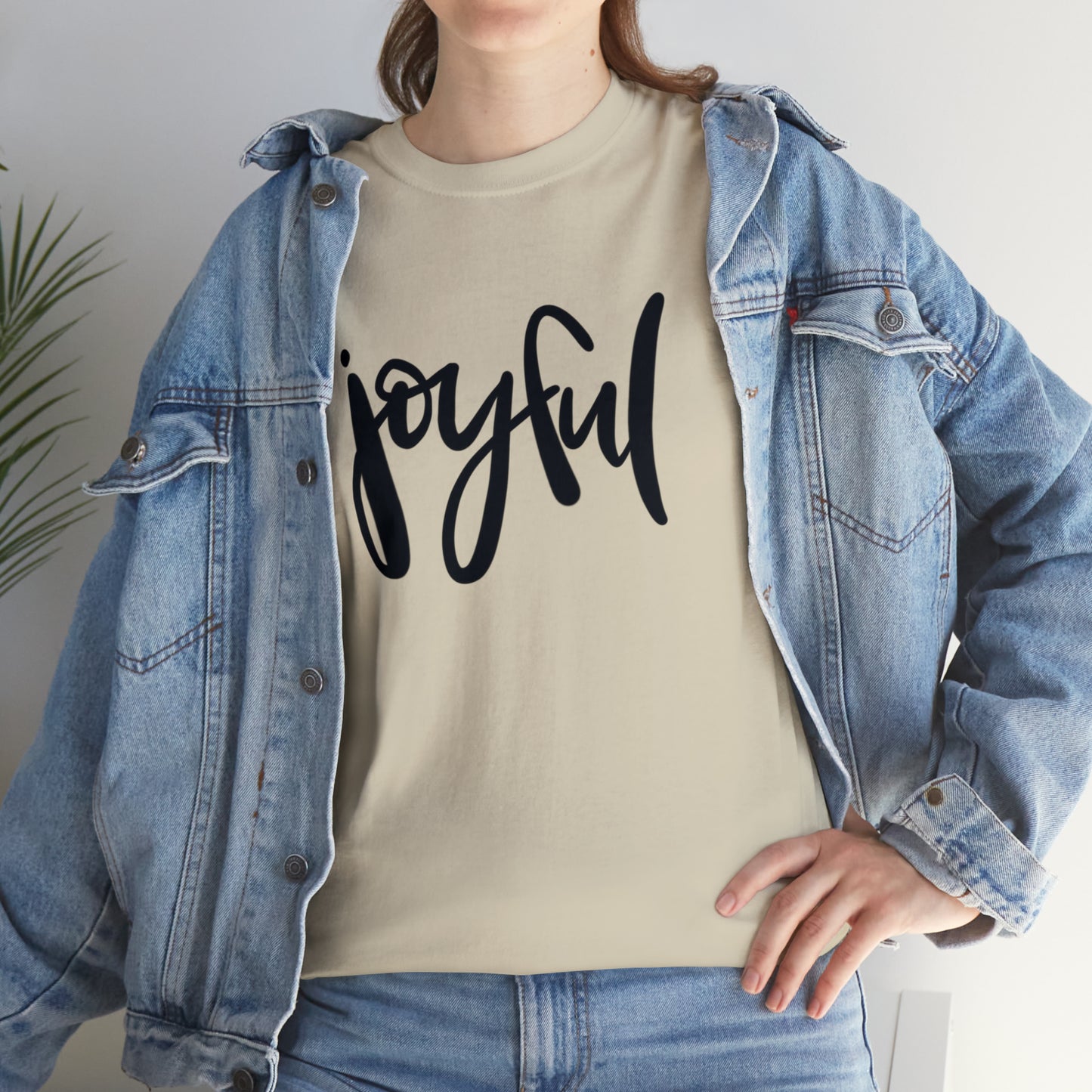 Joyful Unisex Heavy Cotton Tee, Christian Bible Verse T Shirt