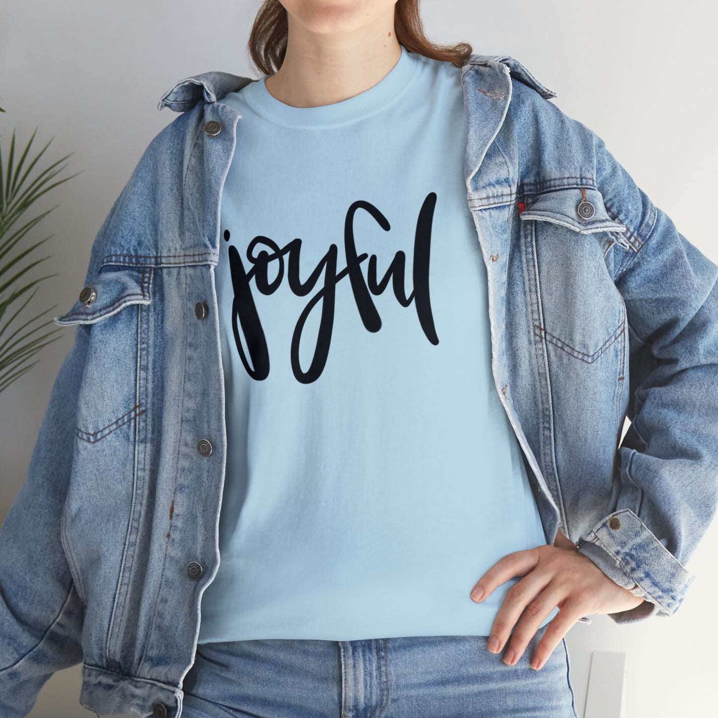 Joyful Unisex Heavy Cotton Tee, Christian Bible Verse T Shirt