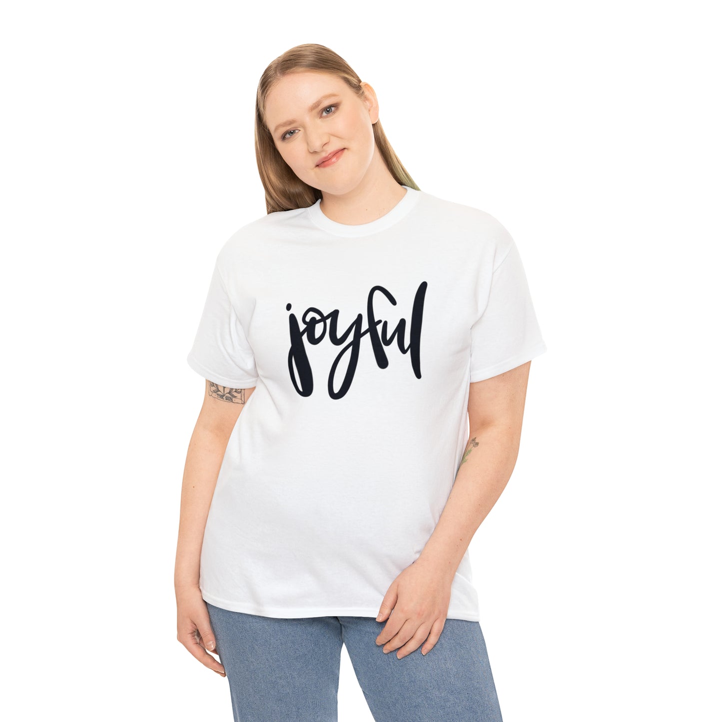 Joyful Unisex Heavy Cotton Tee, Christian Bible Verse T Shirt
