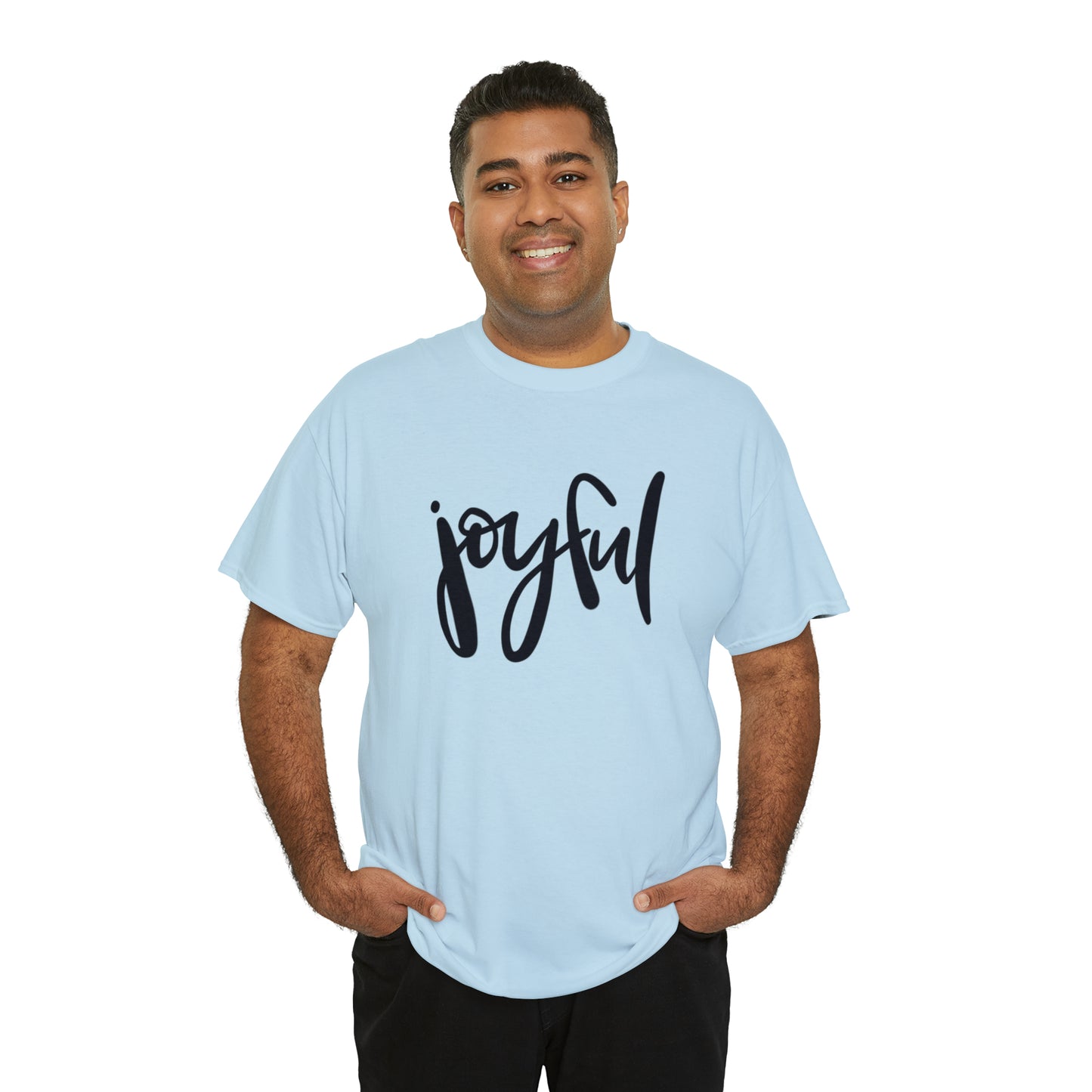 Joyful Unisex Heavy Cotton Tee, Christian Bible Verse T Shirt