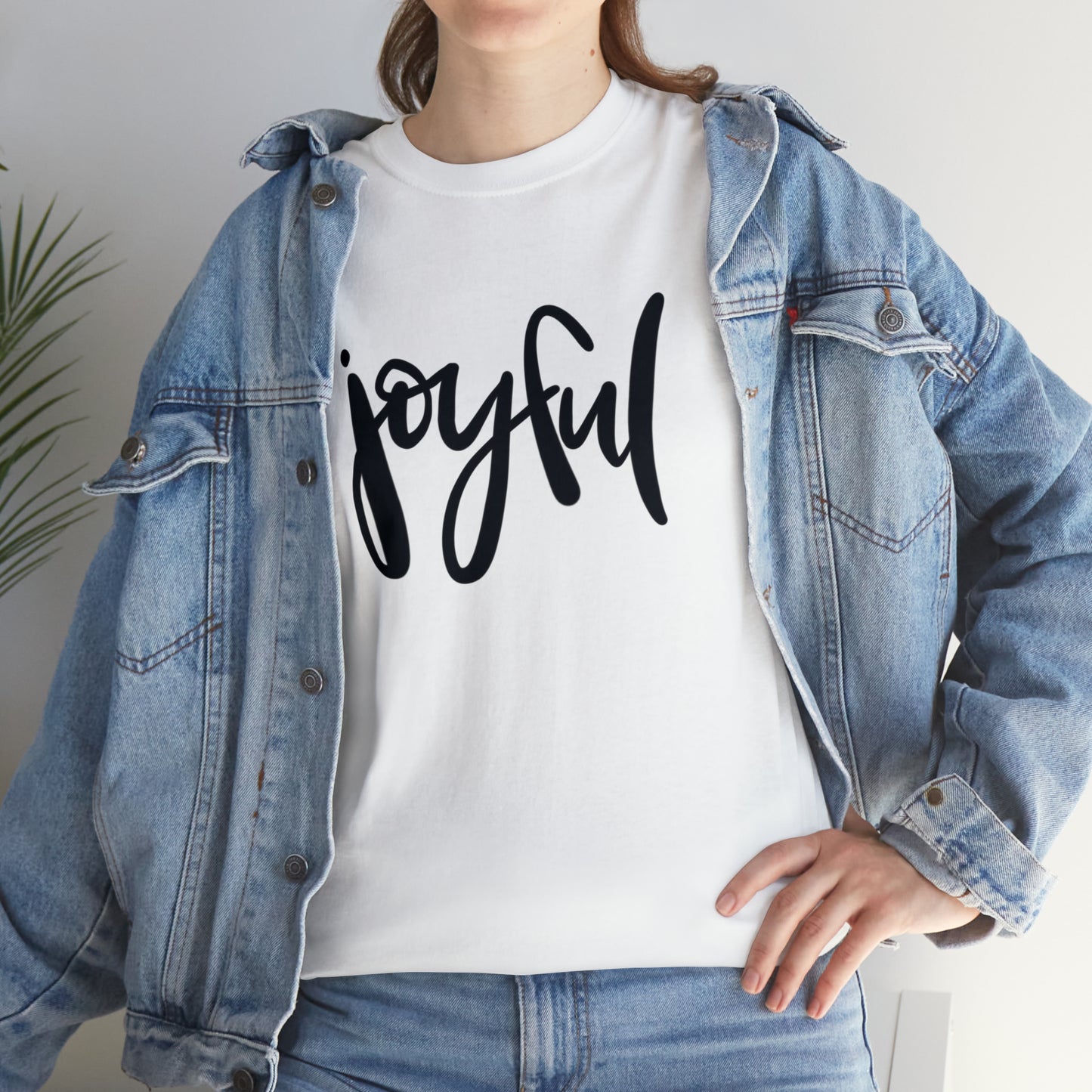 Joyful Unisex Heavy Cotton Tee, Christian Bible Verse T Shirt