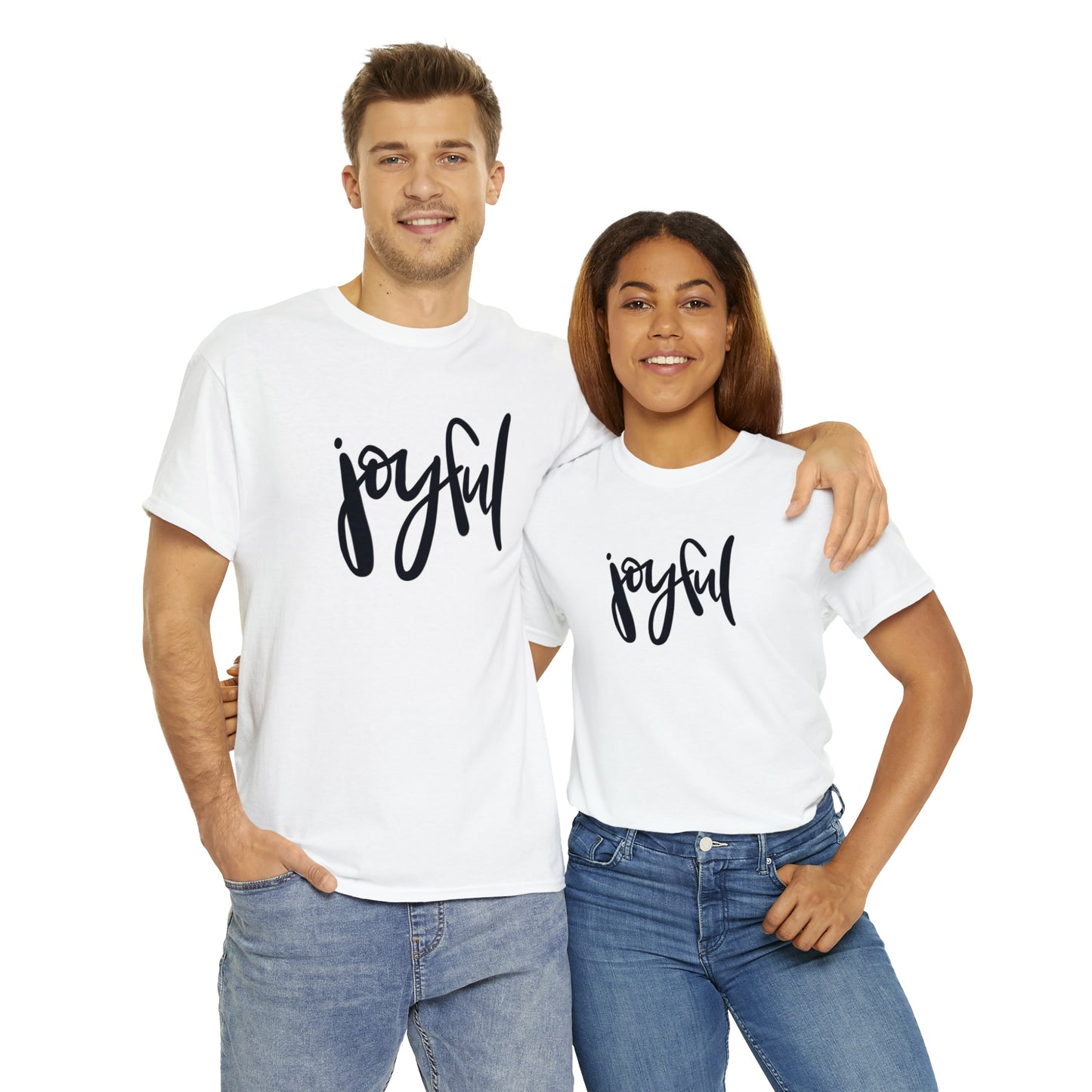 Joyful Unisex Heavy Cotton Tee, Christian Bible Verse T Shirt