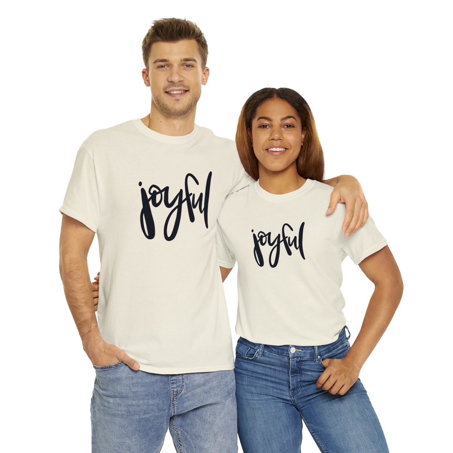 Joyful Unisex Heavy Cotton Tee, Christian Bible Verse T Shirt