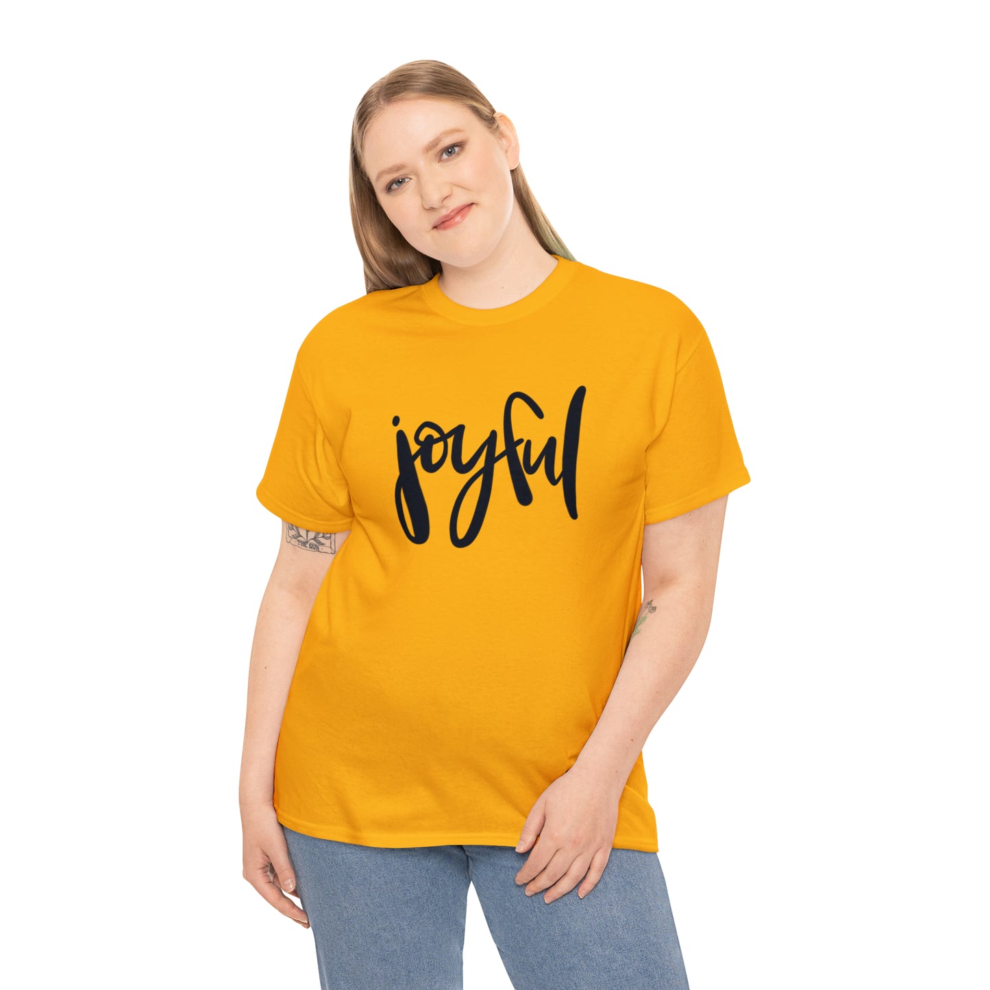 Joyful Unisex Heavy Cotton Tee, Christian Bible Verse T Shirt