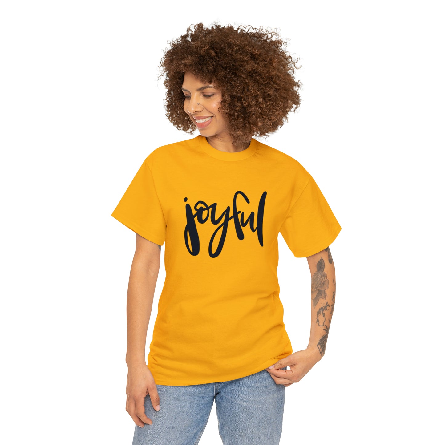 Joyful Unisex Heavy Cotton Tee, Christian Bible Verse T Shirt