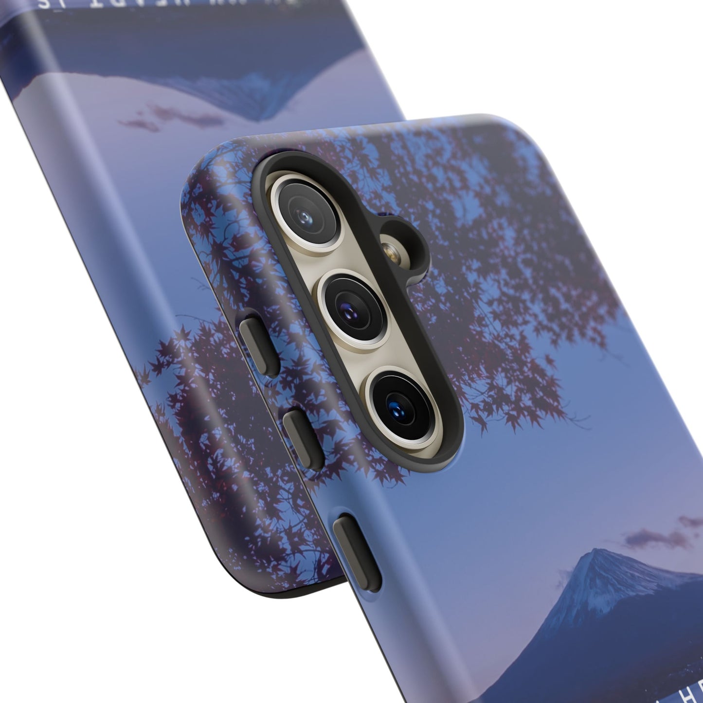 When my Heart is Overwhelmed, lead me to the Rock higher than I Bible Verse Phone Case