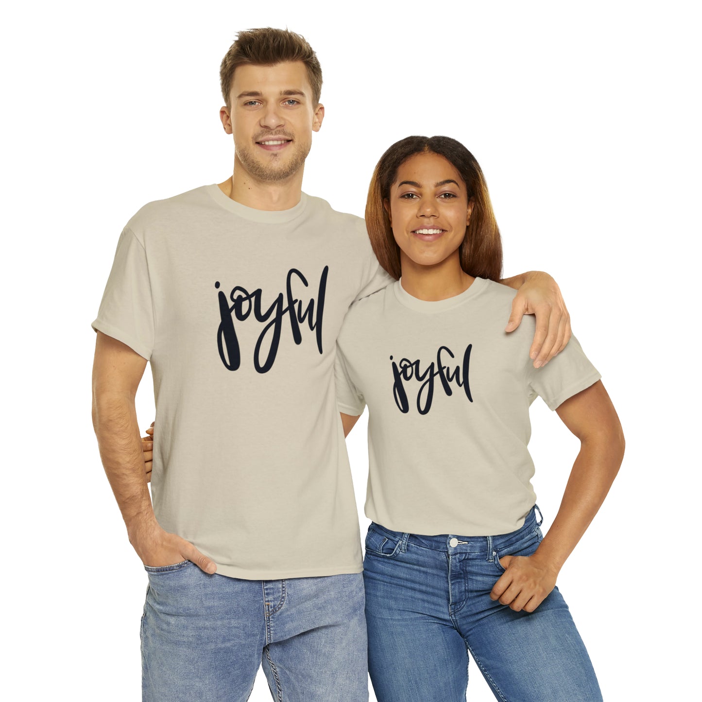 Joyful Unisex Heavy Cotton Tee, Christian Bible Verse T Shirt