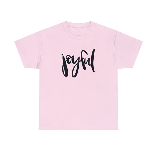 Joyful Unisex Heavy Cotton Tee, Christian Bible Verse T Shirt