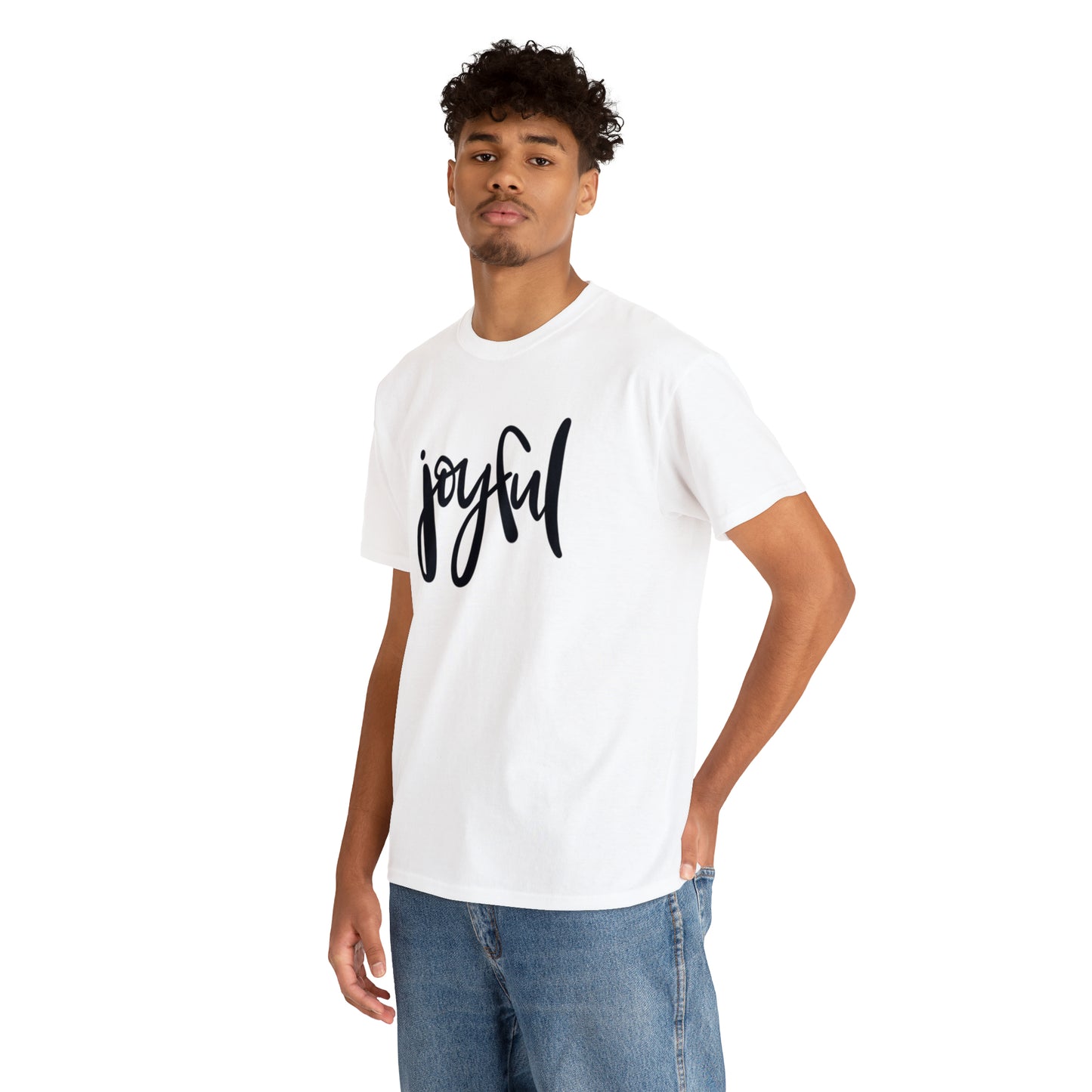 Joyful Unisex Heavy Cotton Tee, Christian Bible Verse T Shirt