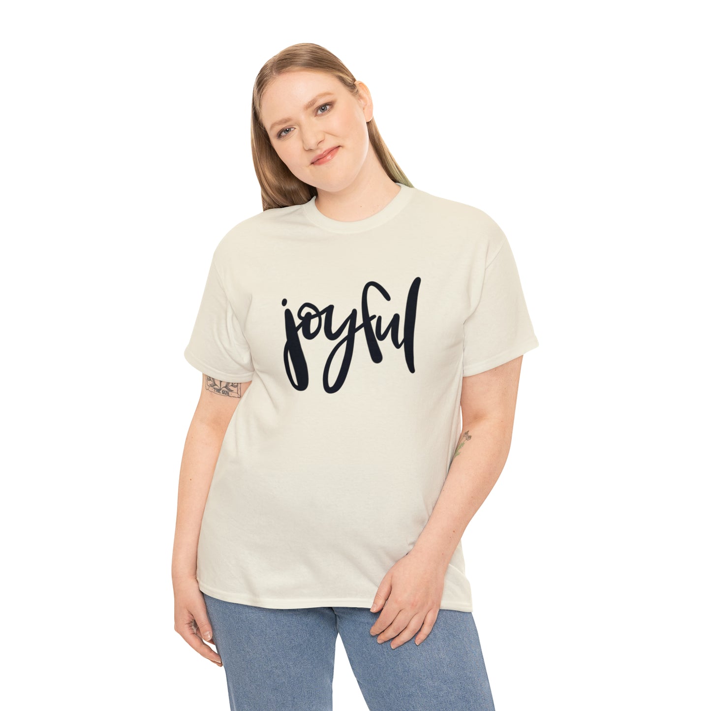 Joyful Unisex Heavy Cotton Tee, Christian Bible Verse T Shirt