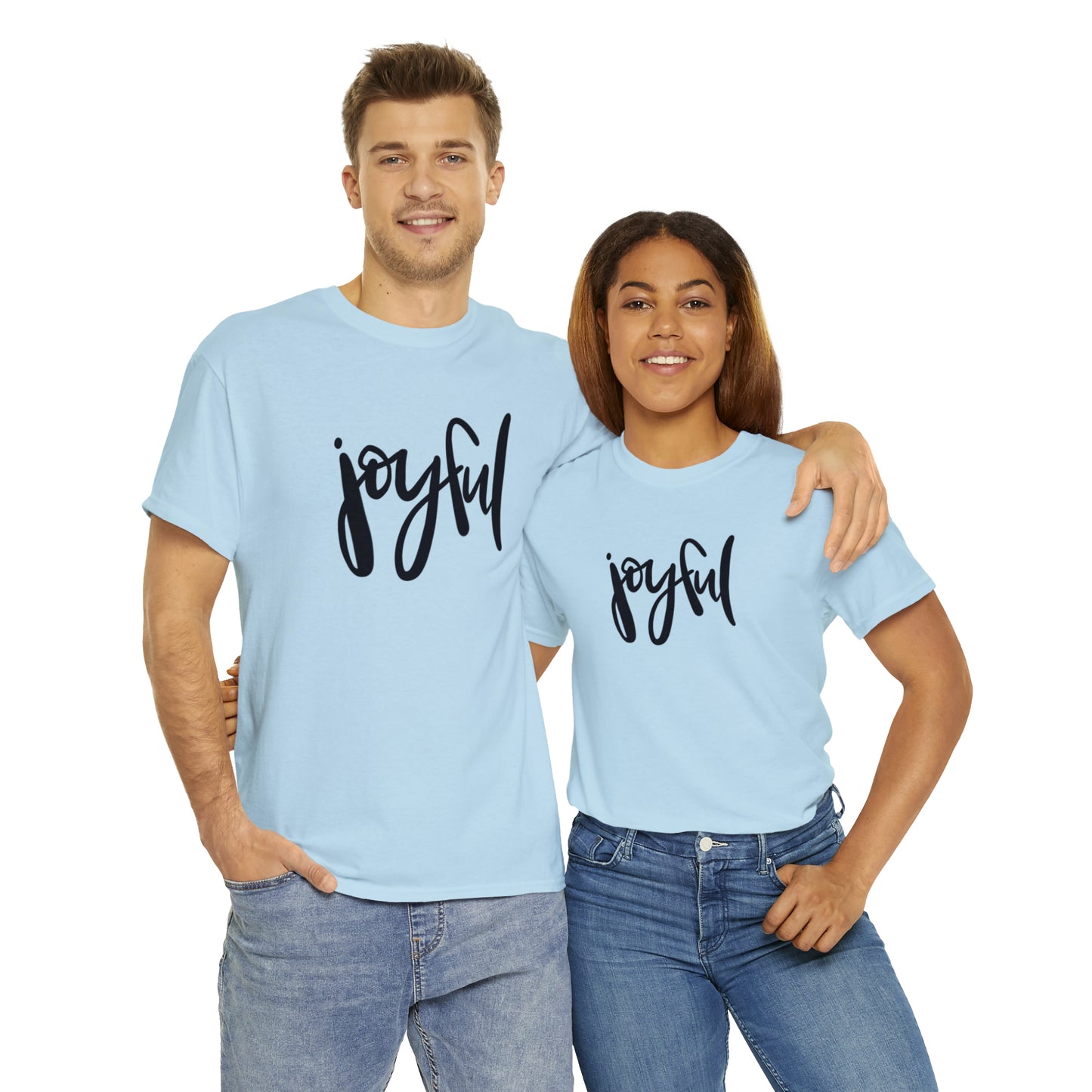 Joyful Unisex Heavy Cotton Tee, Christian Bible Verse T Shirt