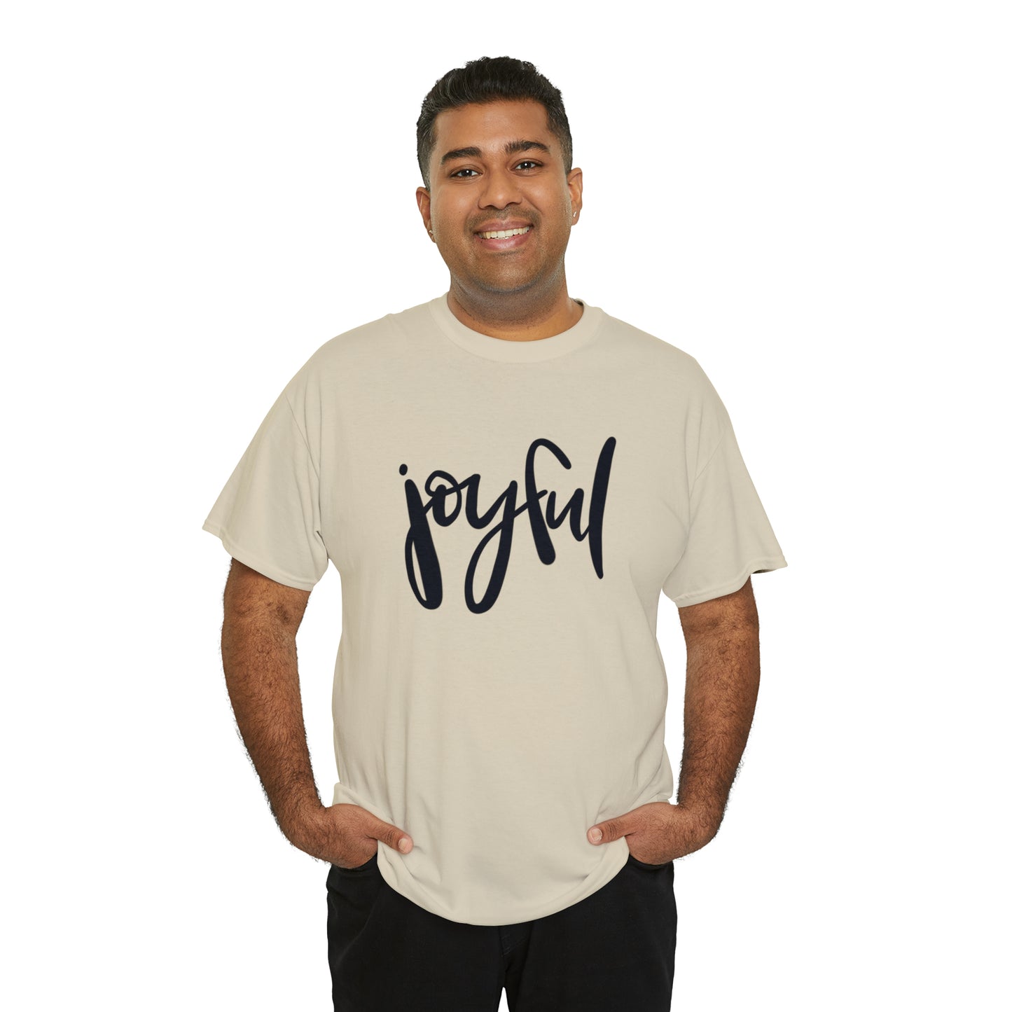 Joyful Unisex Heavy Cotton Tee, Christian Bible Verse T Shirt