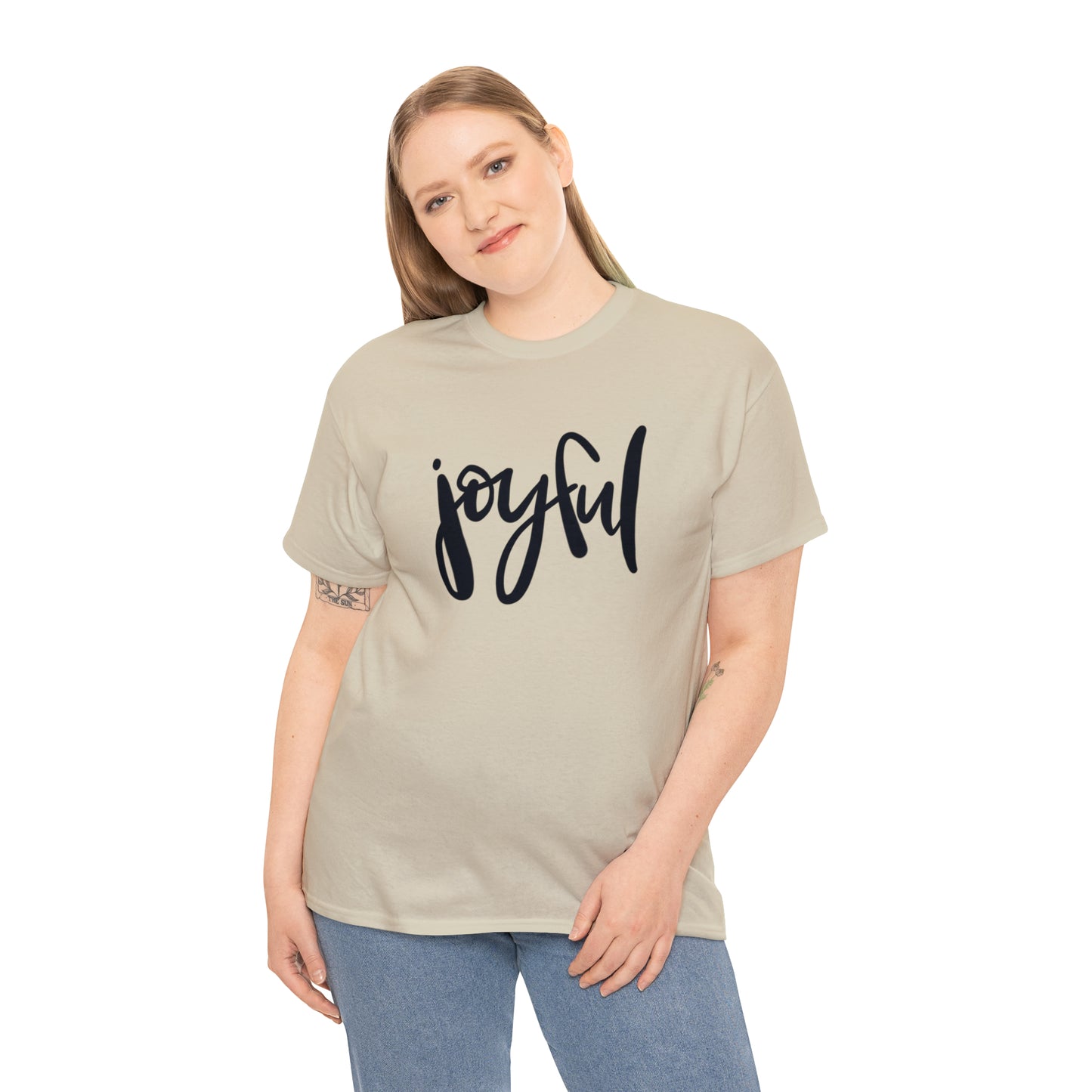 Joyful Unisex Heavy Cotton Tee, Christian Bible Verse T Shirt