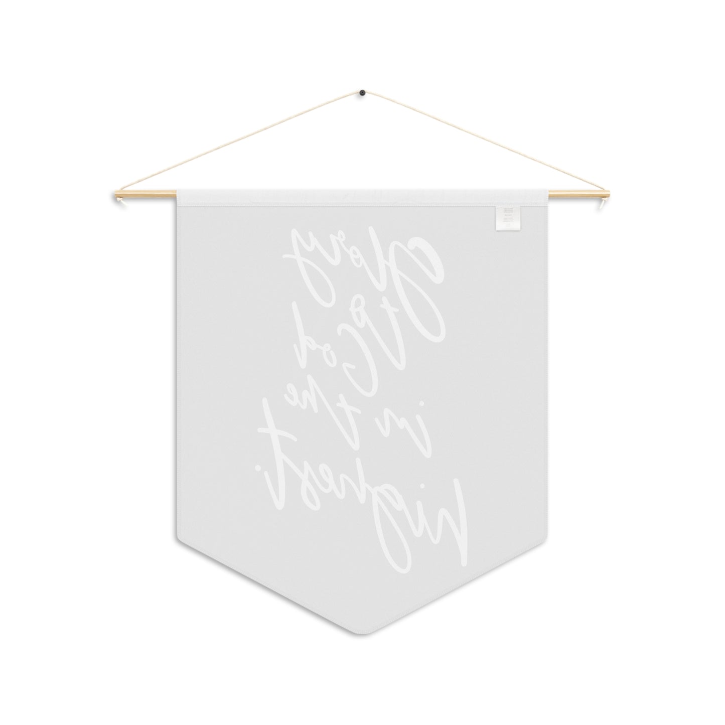 Glory to God in the Highest Pennant, Luke 2:14 Bible Verse Wall Art