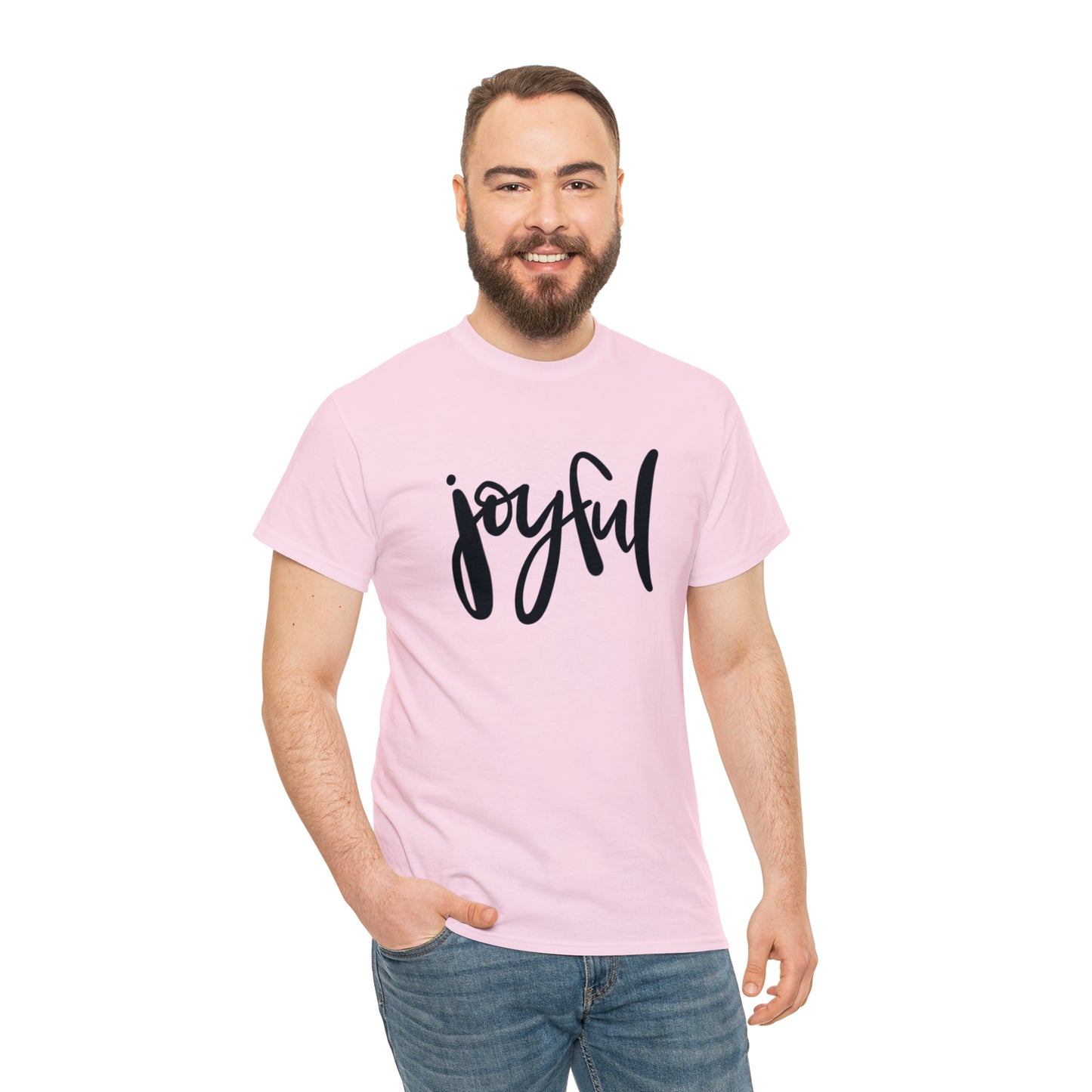 Joyful Unisex Heavy Cotton Tee, Christian Bible Verse T Shirt