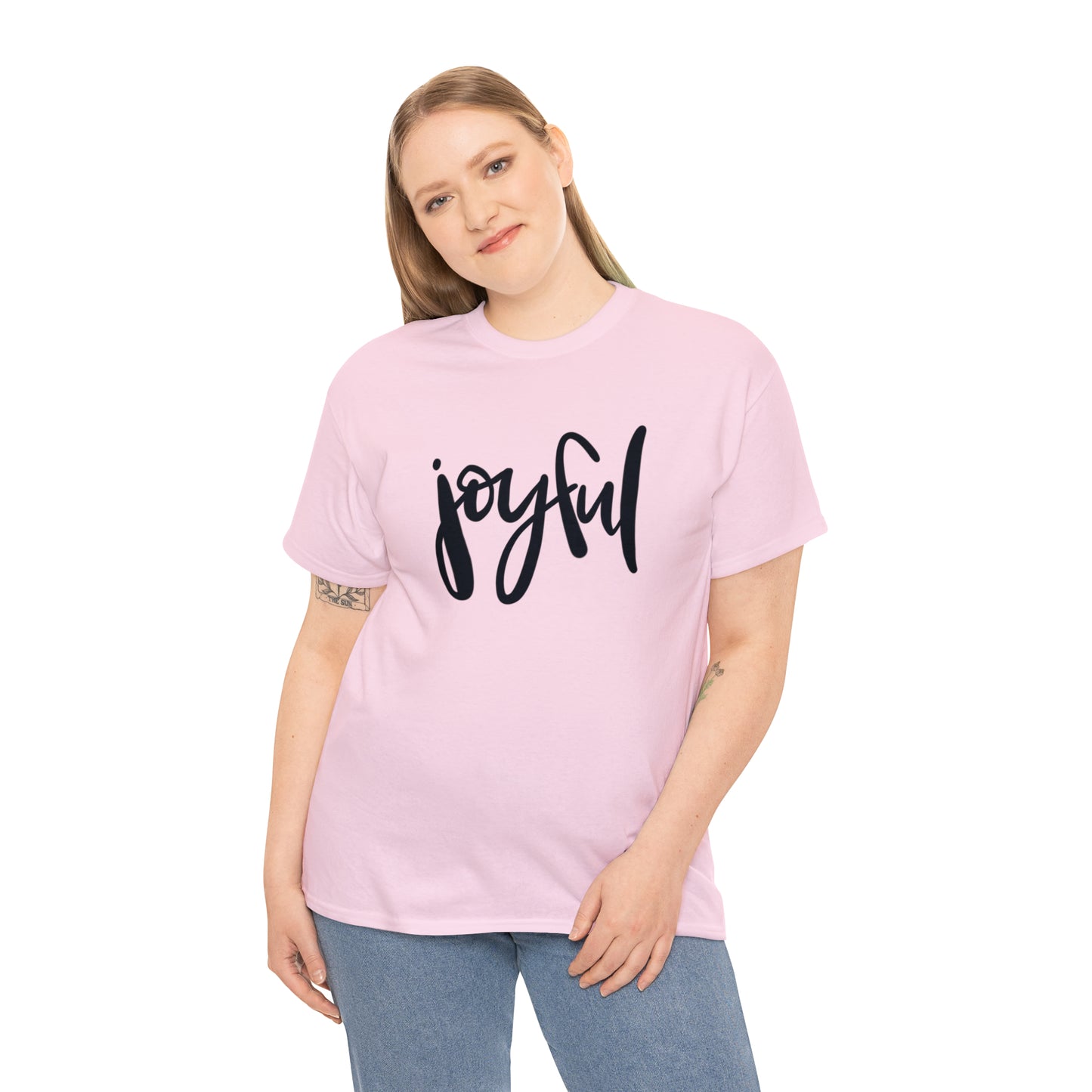 Joyful Unisex Heavy Cotton Tee, Christian Bible Verse T Shirt