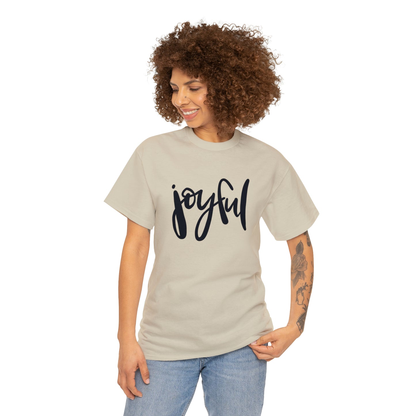 Joyful Unisex Heavy Cotton Tee, Christian Bible Verse T Shirt