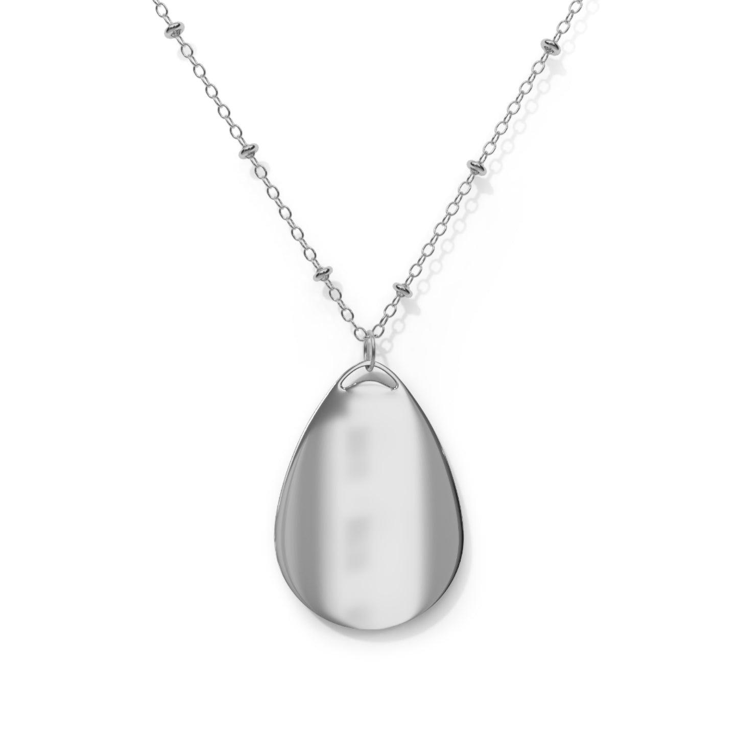 Selah CC Logo Oval Necklace | Reminder to Pause and Reflect