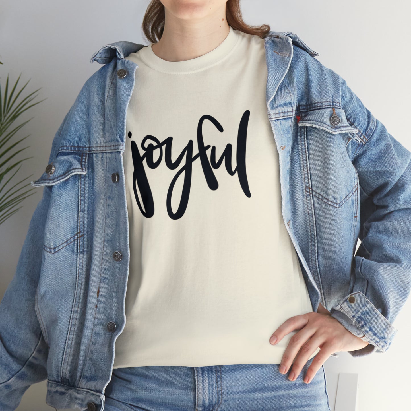 Joyful Unisex Heavy Cotton Tee, Christian Bible Verse T Shirt