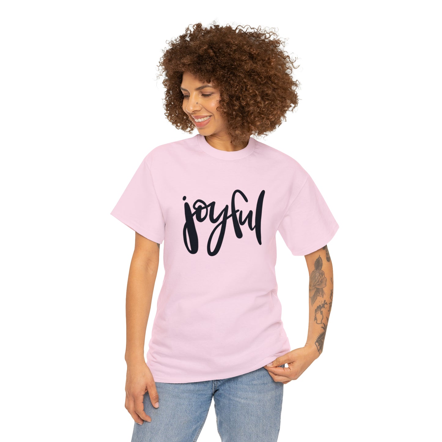 Joyful Unisex Heavy Cotton Tee, Christian Bible Verse T Shirt