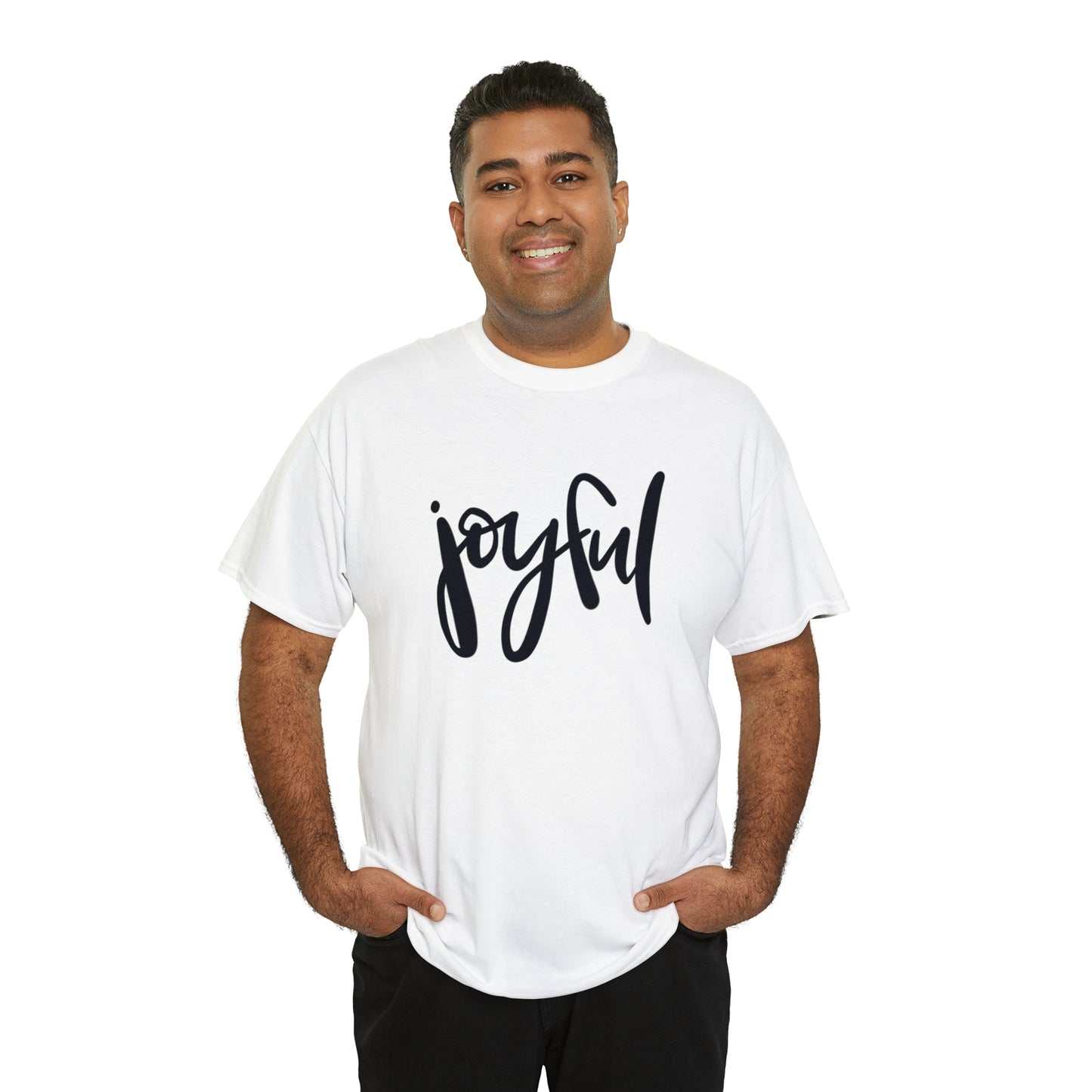 Joyful Unisex Heavy Cotton Tee, Christian Bible Verse T Shirt