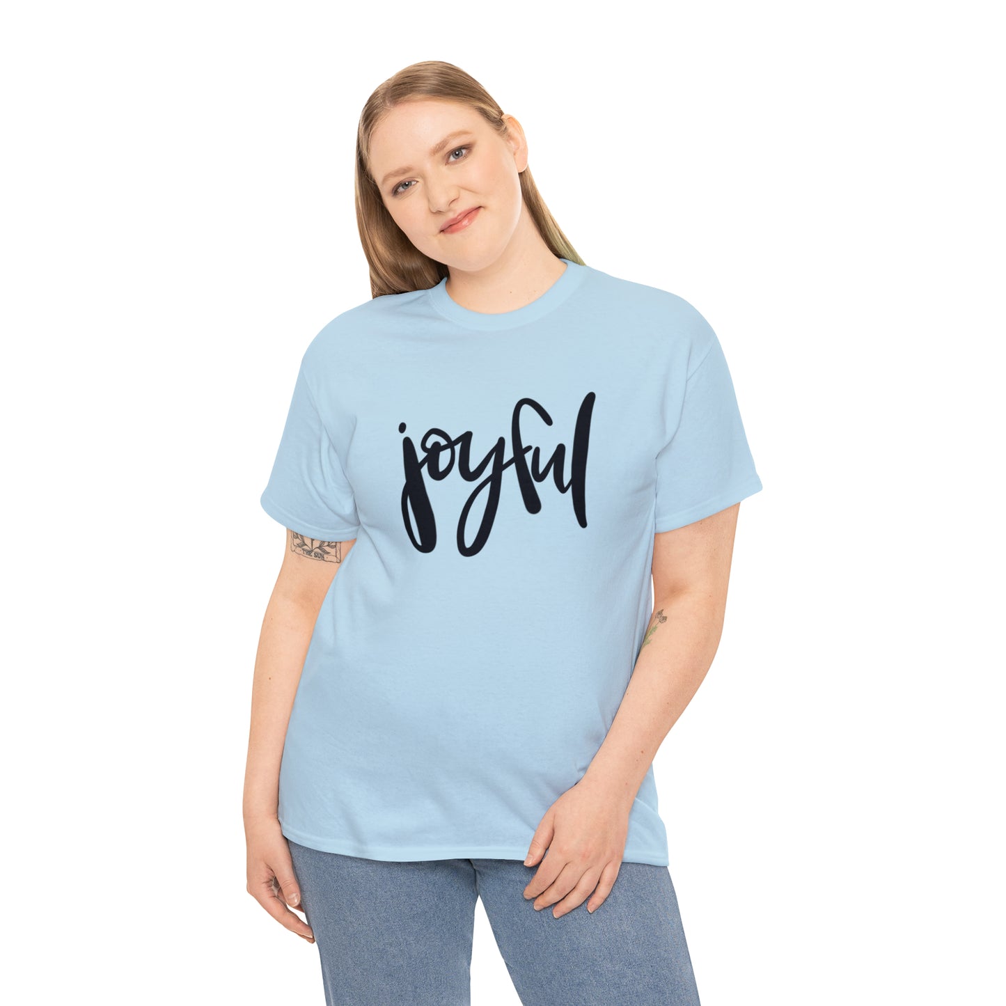 Joyful Unisex Heavy Cotton Tee, Christian Bible Verse T Shirt