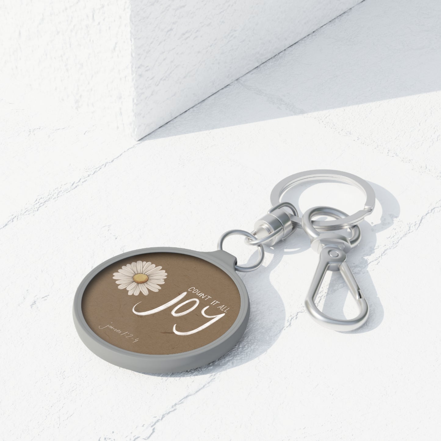 Count it all Joy Bible verse Keyring Tag
