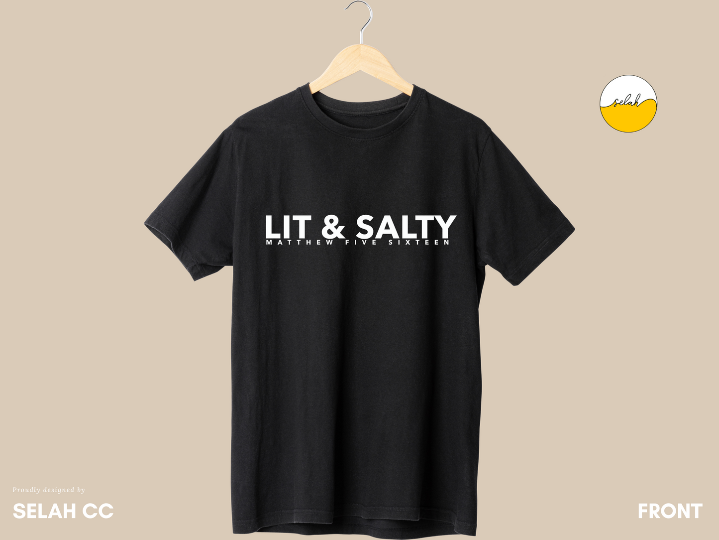 Lit and Salty Shirt | Matthew 5 13, 16 Bible Verse Shirt, Salt and Light | Christian Apparel | Unisex Shirt