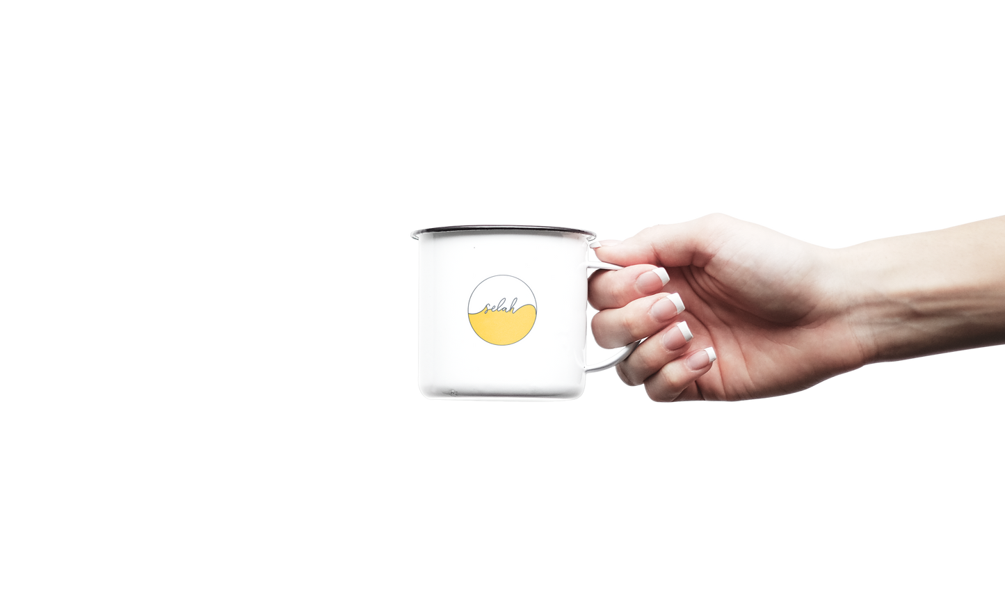 His Mercies are New Every Morning, Selah Christian Bible Verse Camping Enamel Mug