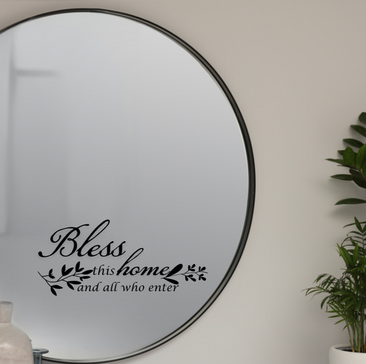 Custom Mirror, Car, Wall Vinyl Transfer Decal, Christian Bible Verse, Personalised Quote Stickers