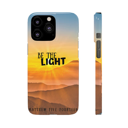 Be The Light iPhone Case, Light and Salt, Matthew 5:14 Christian iPhone Case