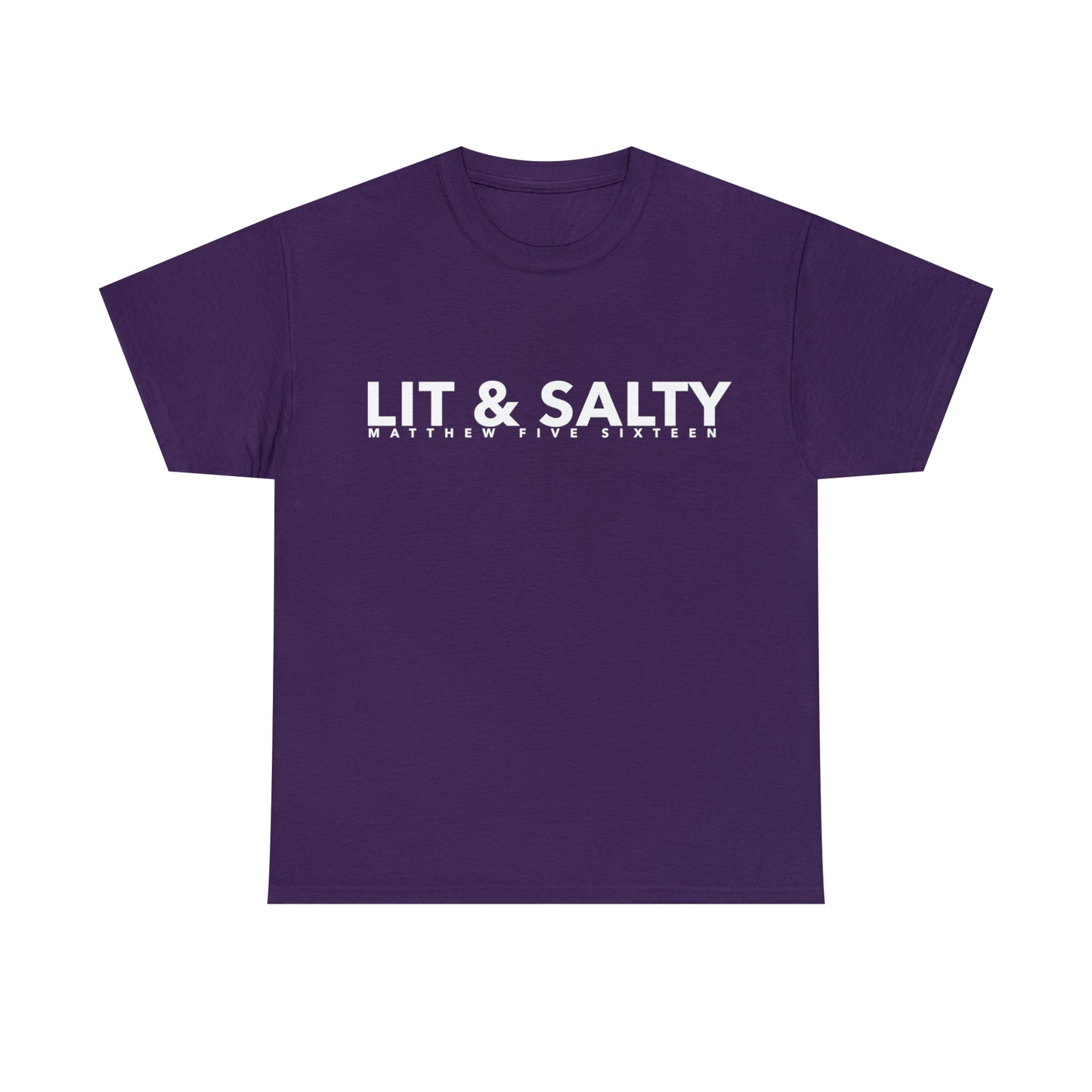 Lit and Salty Shirt | Matthew 5 13, 16 Bible Verse Shirt, Salt and Light | Christian Apparel | Unisex Shirt