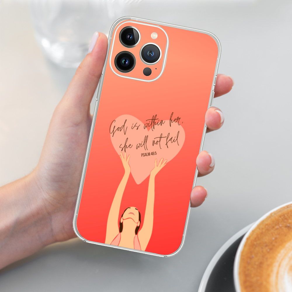 God is Within Her iPhone Case, Feminist iPhone Case, Women iPhone Case, Bible Verse iPhone Case