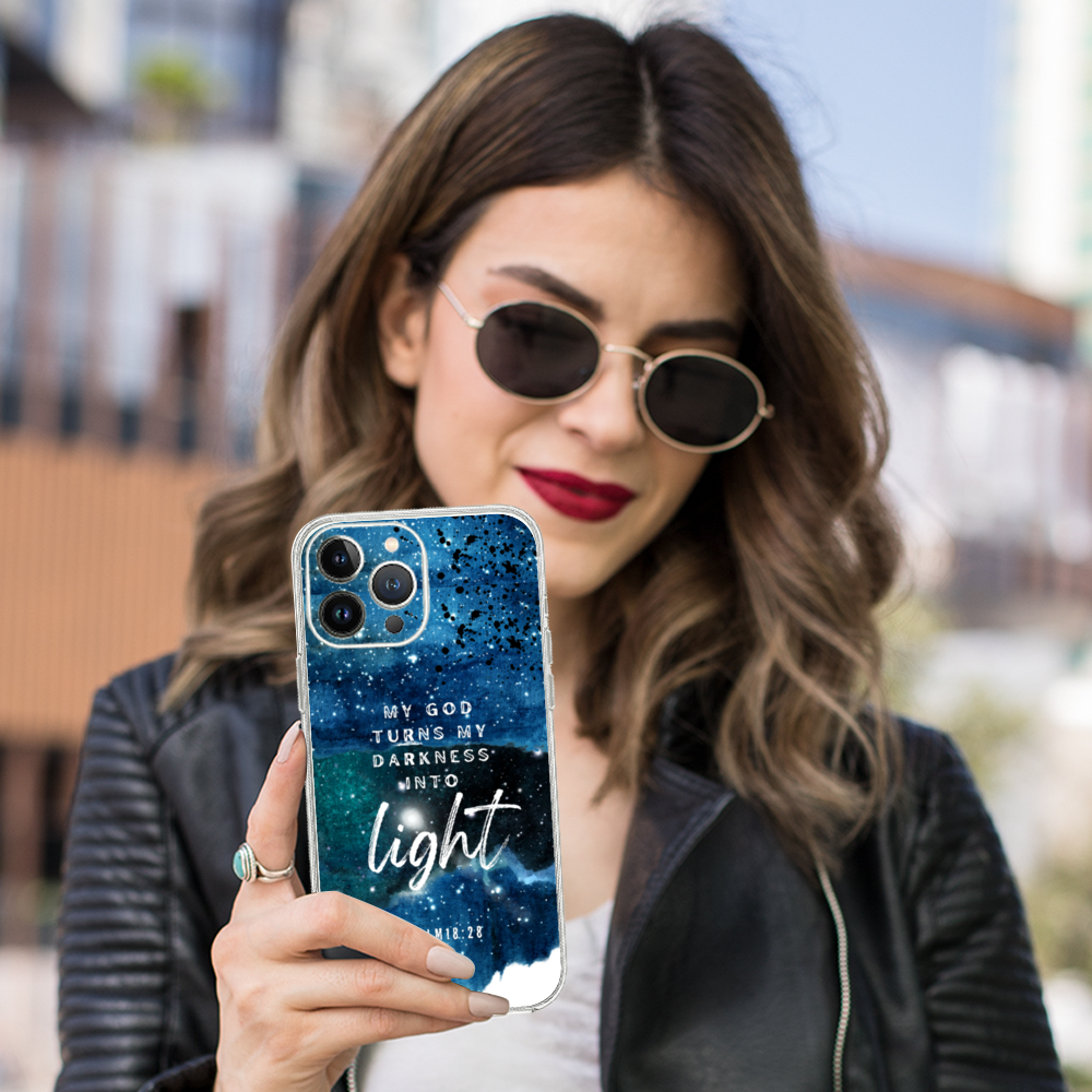 Darkness into Light iPhone Case, Psalm 18:28