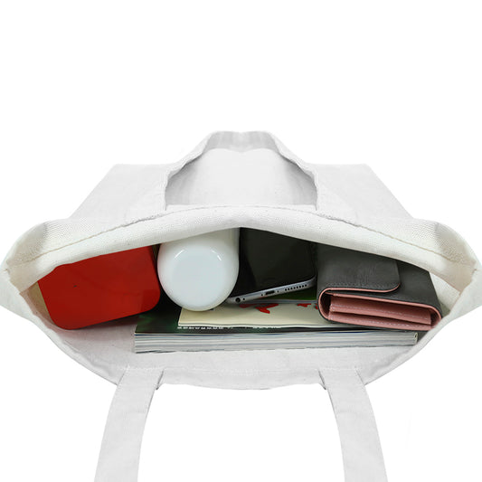 Selah Logo Cotton Linen Tote Bags with Inner Zippered Pocket