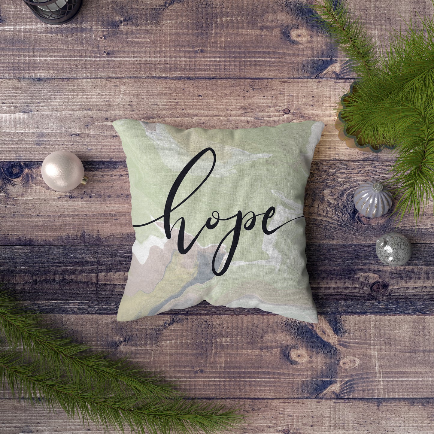 Faith Hope Love Bible Verse Pillow Case, Cushion Cover | Christian Marble Art Cushion, Home Decor