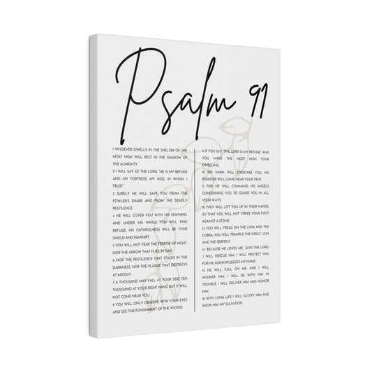 Psalm 91 Canvas Wall Art | Home Decor | Bible Verse Art | Christian Wall Art