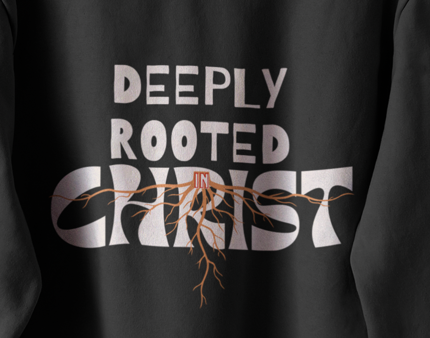 Deeply Rooted in Christ Cotton Unisex Bible Verse Christian Sweatshirt