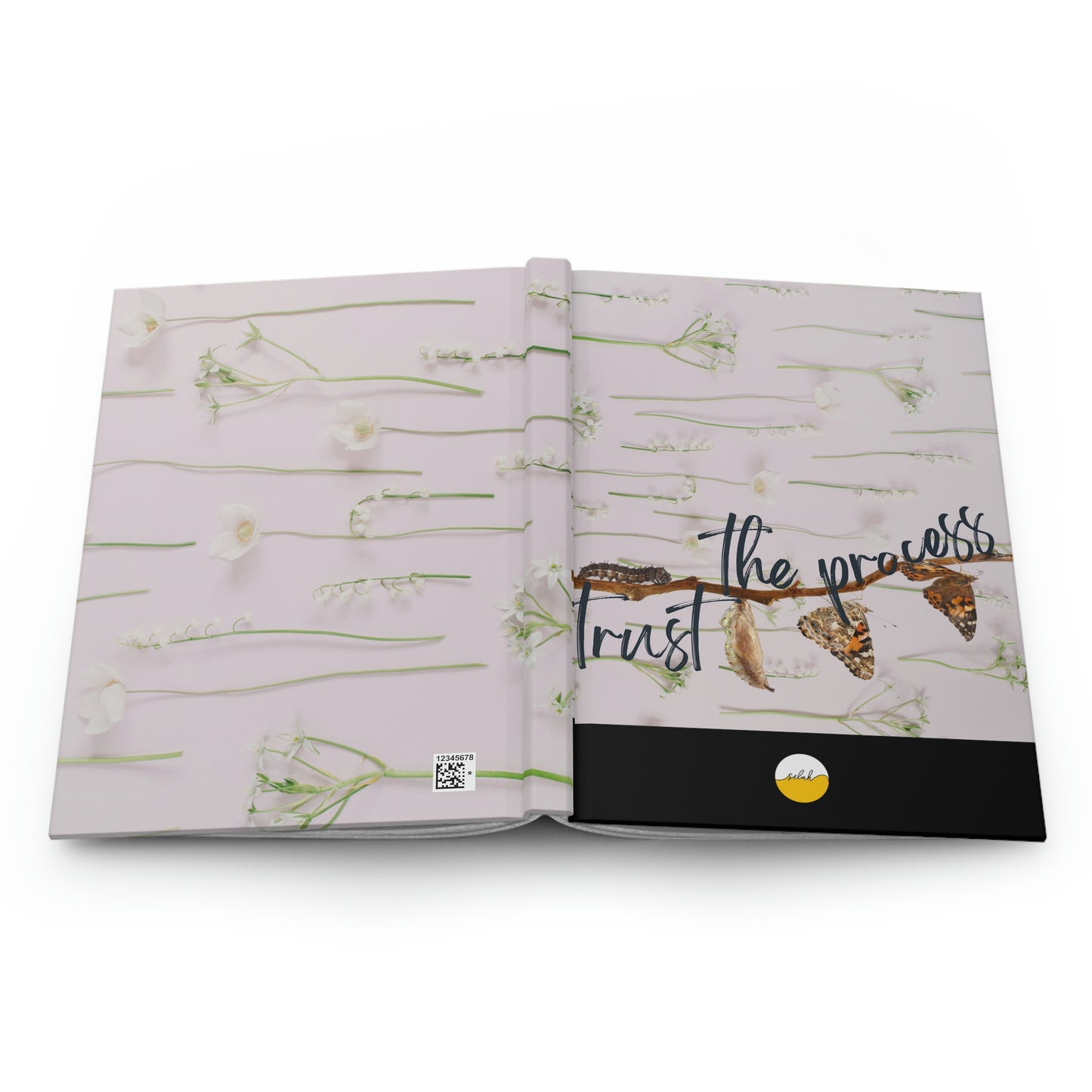 Trust the Process, Trust God's Perfect Timing Hardcover Matte Journal Notebook