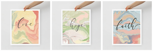 Now abide these three- faith, hope, love. But the greatest is Love. This is one of the favourite verses in the bible. Word of God into Original art