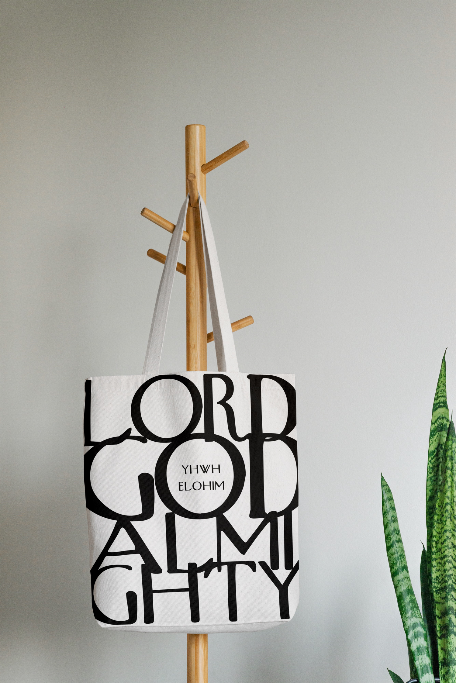 YHWH Lord God Almighty Tote Canvas Bag