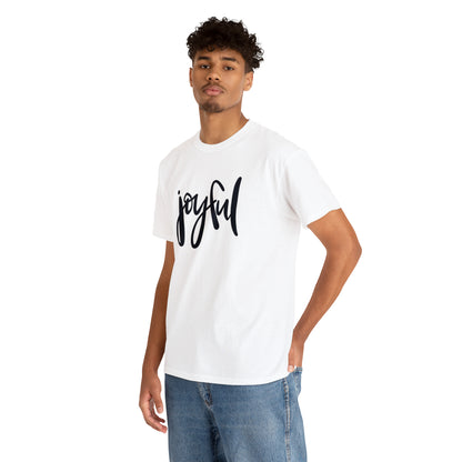 Joyful Unisex Heavy Cotton Tee, Christian Bible Verse T Shirt