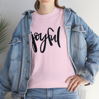Joyful Unisex Heavy Cotton Tee, Christian Bible Verse T Shirt