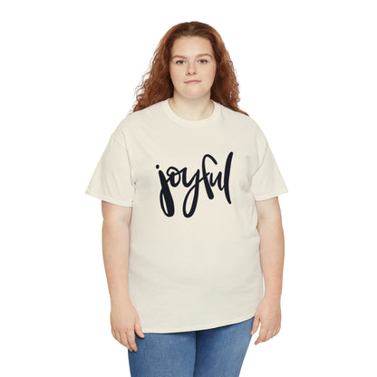 Joyful Unisex Heavy Cotton Tee, Christian Bible Verse T Shirt