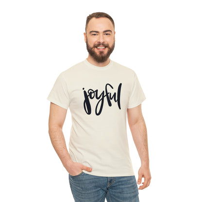 Joyful Unisex Heavy Cotton Tee, Christian Bible Verse T Shirt