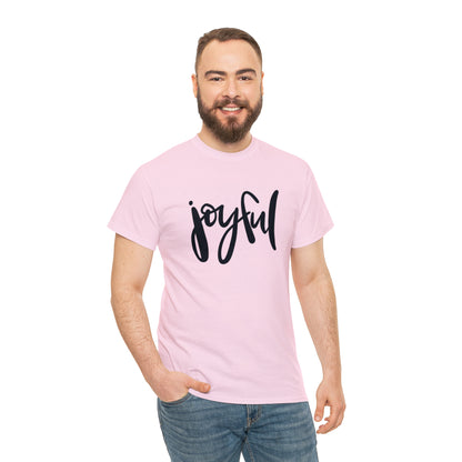 Joyful Unisex Heavy Cotton Tee, Christian Bible Verse T Shirt